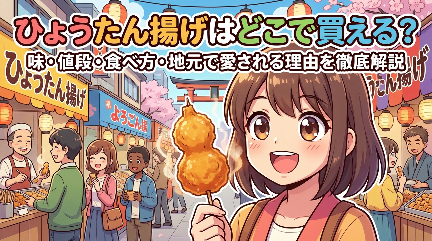 ひょうたん揚げはどこで買える?味・値段・食べ方・地元で愛される理由を徹底解説