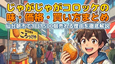 じゃがじゃがコロッケの味・価格・買い方まとめ｜仙台朝市で1日1500個売れる理由を徹底解説