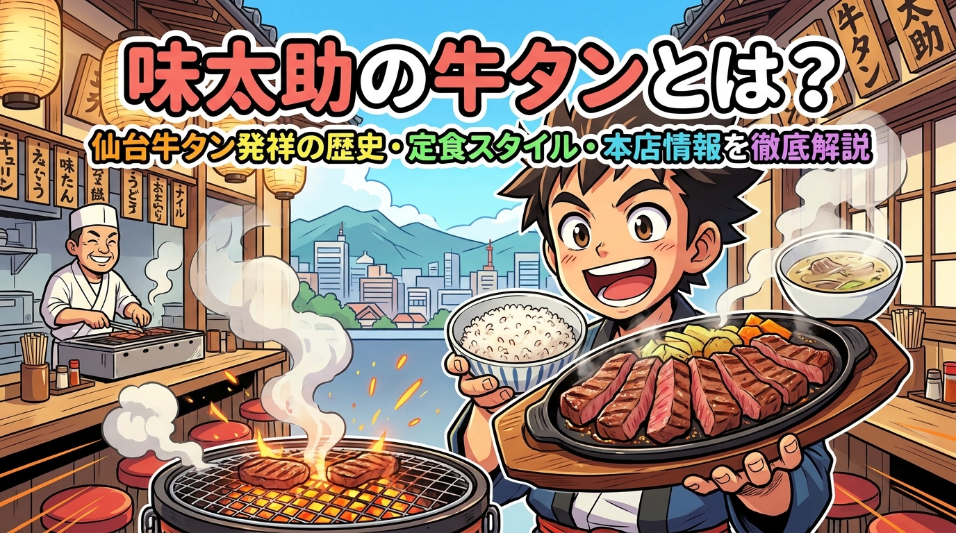 味太助の牛タンとは?仙台牛タン発祥の歴史・定食スタイル・本店情報を徹底解説