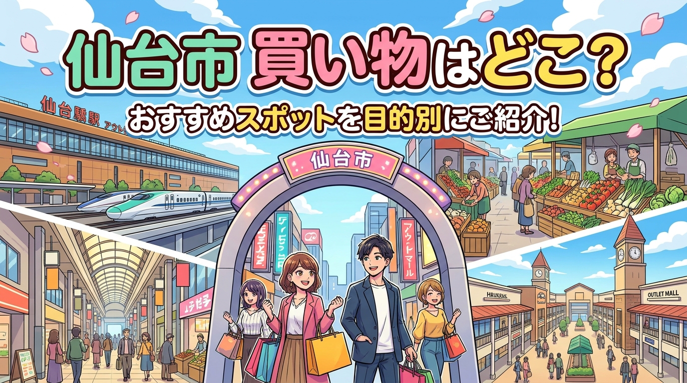 仙台市 買い物はどこ?