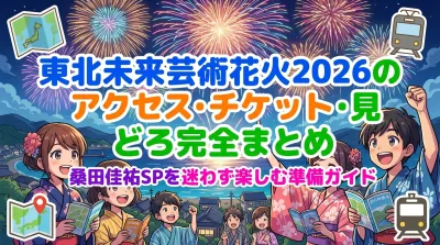 東北未来芸術花火2026のアクセス・チケット・見どころ完全まとめ｜桑田佳祐SPを迷わず楽しむ準備ガイド