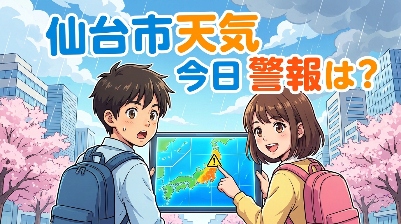 仙台市 天気 今日 警報は?