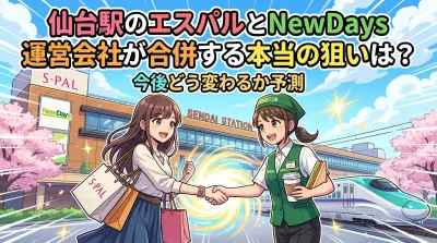 仙台駅のエスパルとNewDays運営会社が合併する本当の狙いは？今後どう変わるか予測