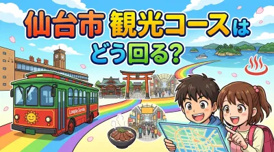 仙台市 観光コースはどう回る？仙台駅を起点に公共交通で無理なく回る
