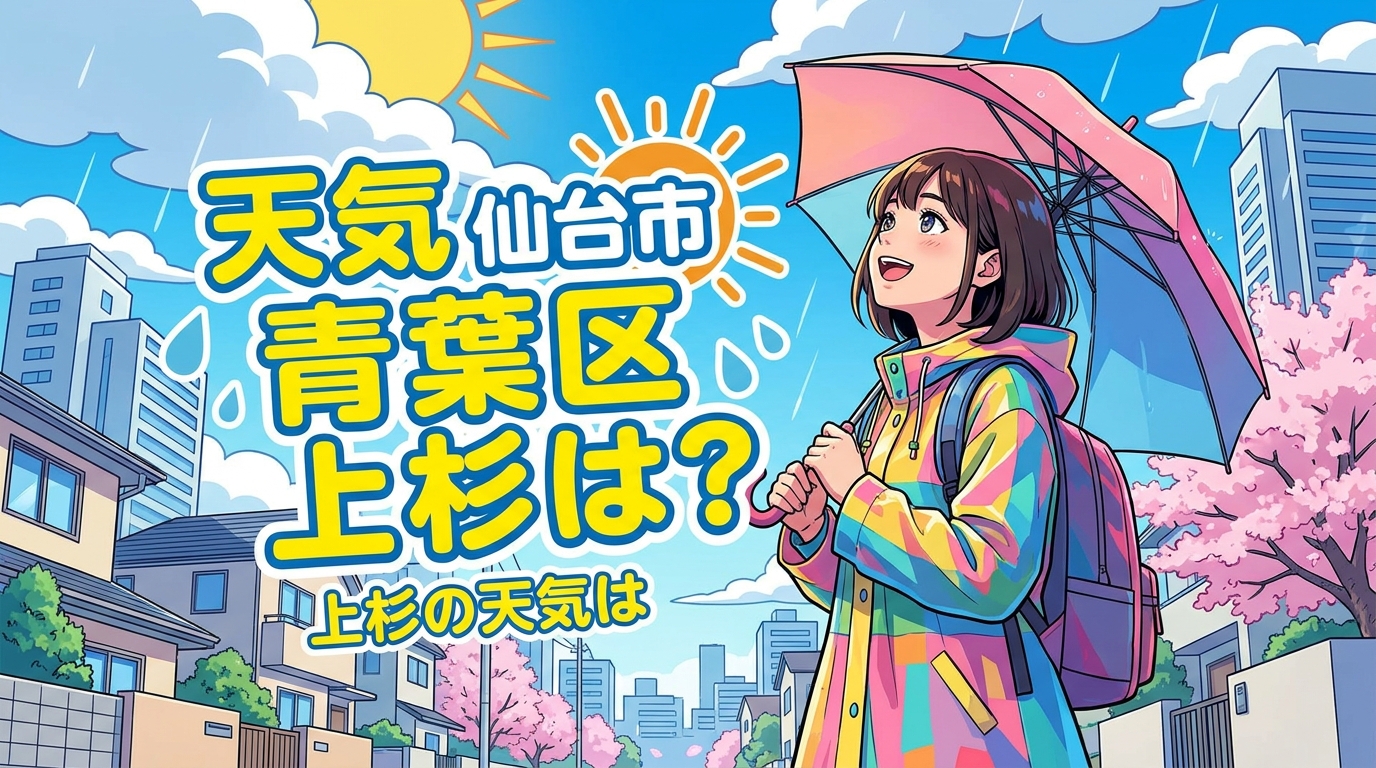 天気 仙台市 青葉区 上杉は?