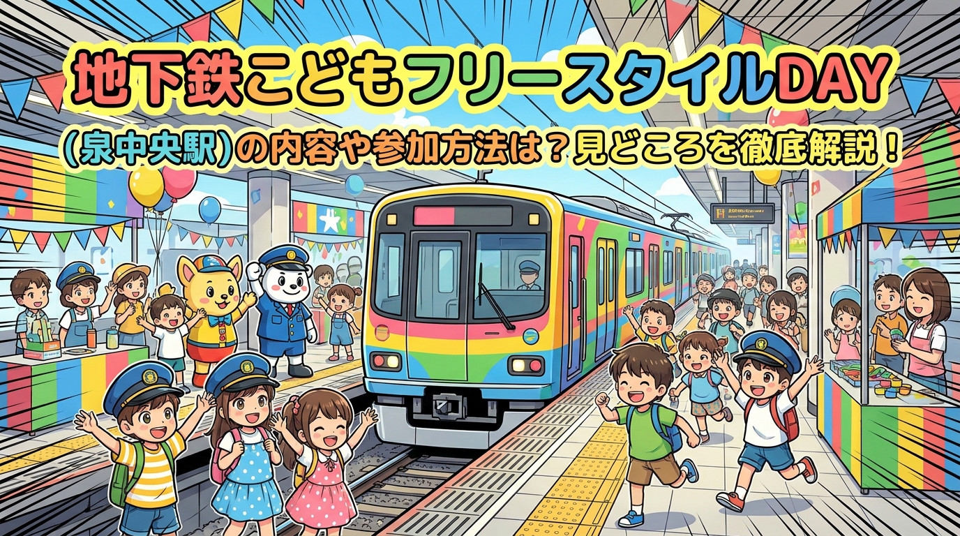 地下鉄こどもフリースタイルDAY(泉中央駅)の内容や参加方法は?見どころを徹底解説!