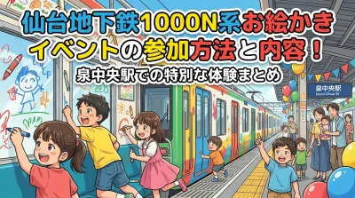 仙台地下鉄1000N系お絵かきイベントの参加方法と内容！泉中央駅での特別な体験まとめ