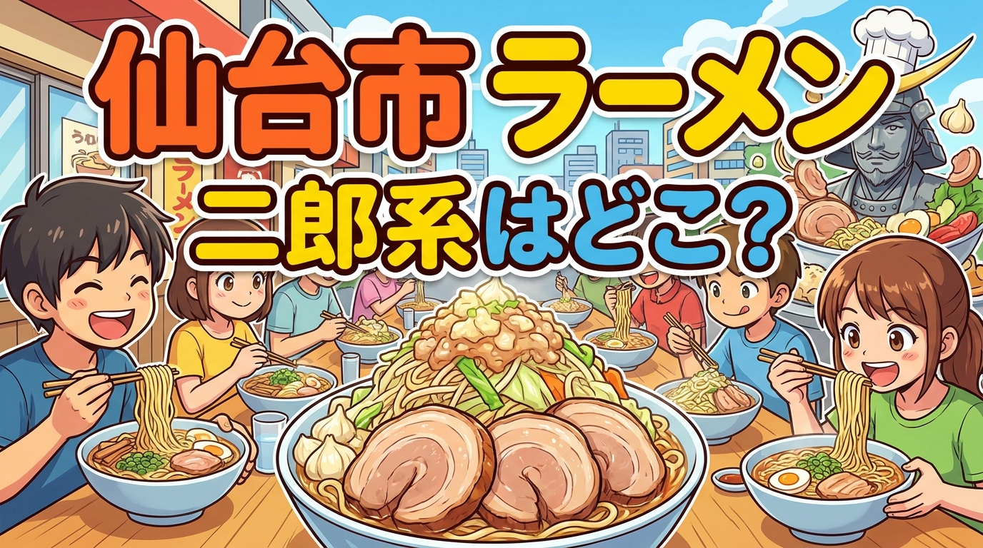 仙台市 ラーメン 二郎系はどこ?