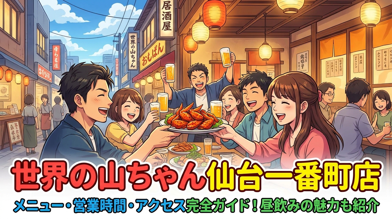 世界の山ちゃん仙台一番町店のメニュー・営業時間・アクセス完全ガイド！昼飲みの魅力も紹介