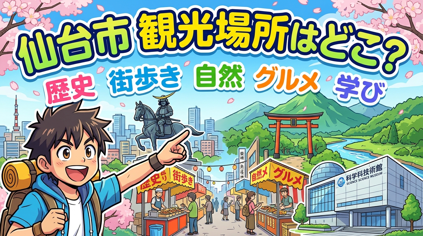 仙台市 観光場所はどこ？