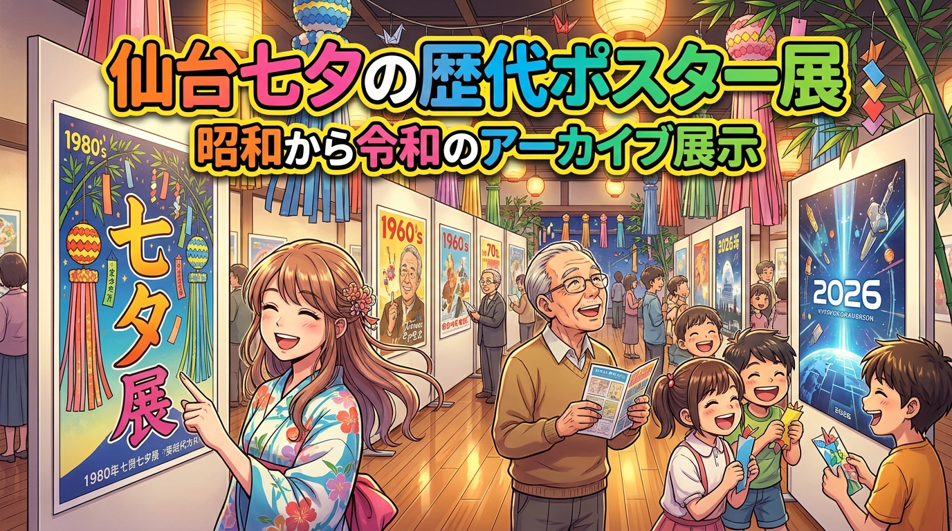 仙台七夕の歴代ポスター展