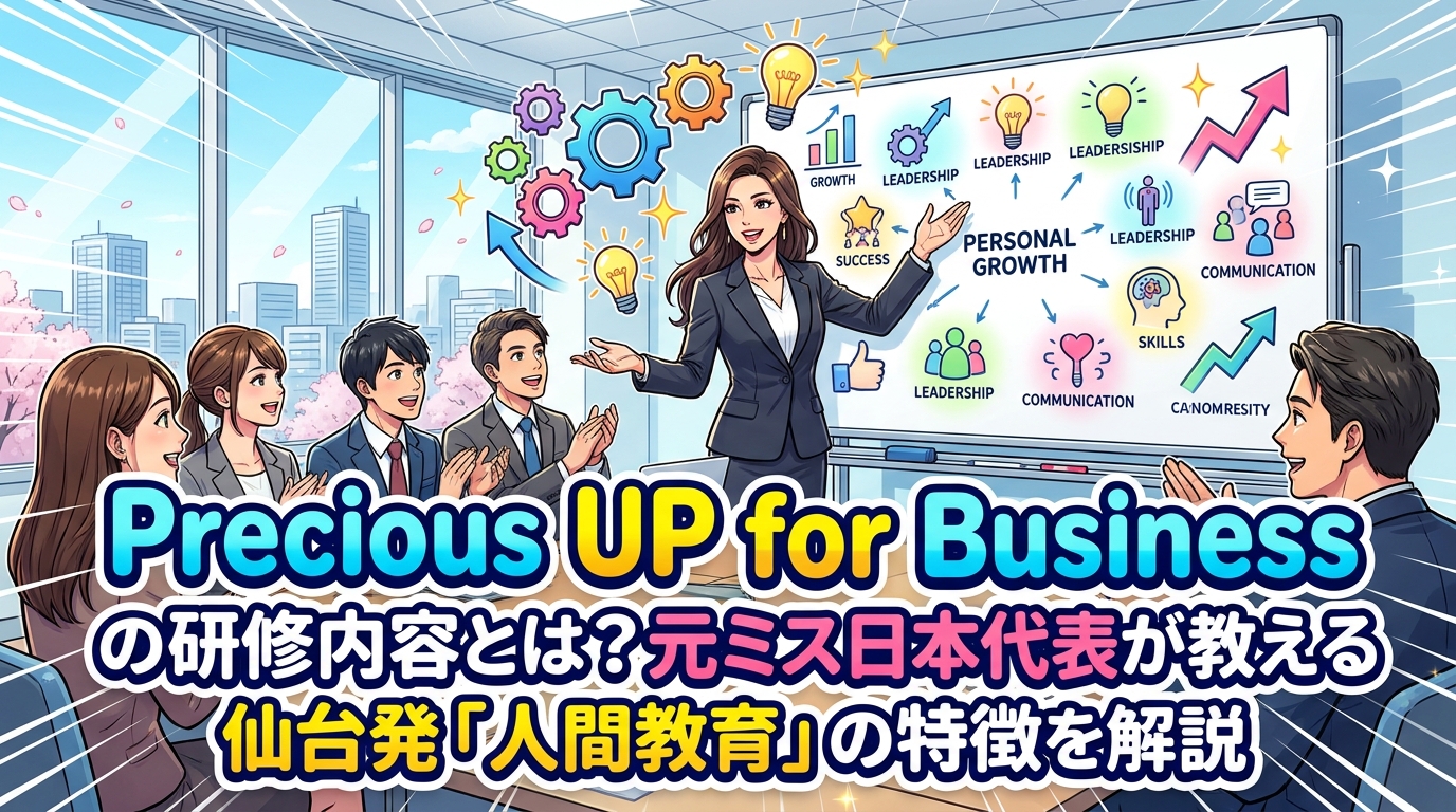 Precious UP for Businessの研修内容とは?元ミス日本代表が教える仙台発「人間教育」の特徴を解説