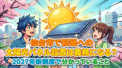 仙台市で新築への太陽光パネル設置は義務になる？2027年新制度で分かっていること