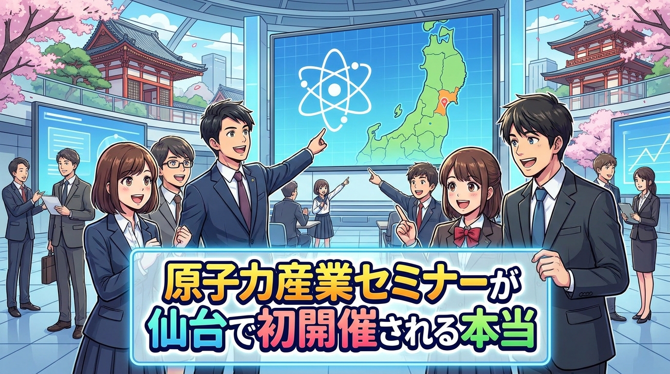 原子力産業セミナーが仙台で初開催される本当の理由は？地方企業の人材不足と業界の裏事情を整理
