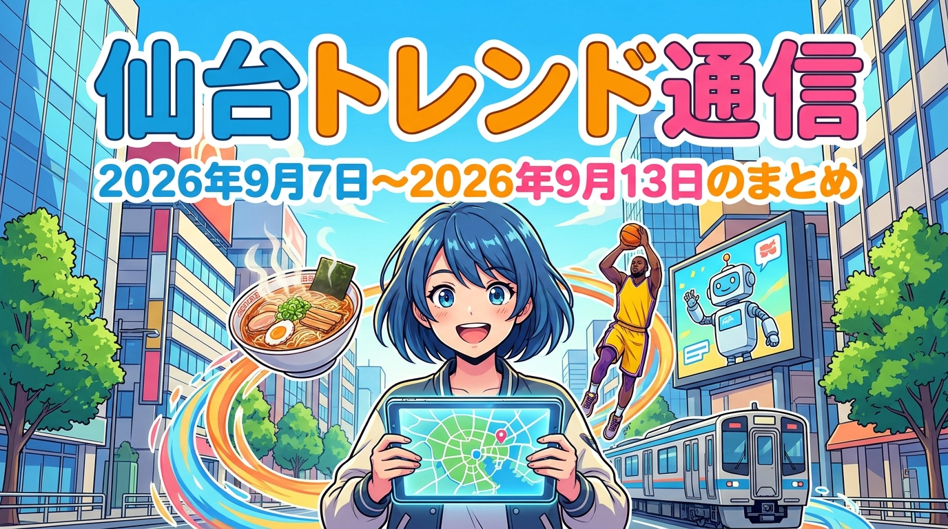 仙台トレンド通信｜仙台の今がわかるトレンド情報サイトの2026年9月7日〜2026年9月13日のまとめ
