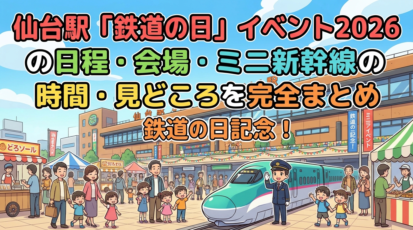 仙台駅「鉄道の日」イベント2026の日程・会場・ミニ新幹線の時間・見どころを完全まとめ