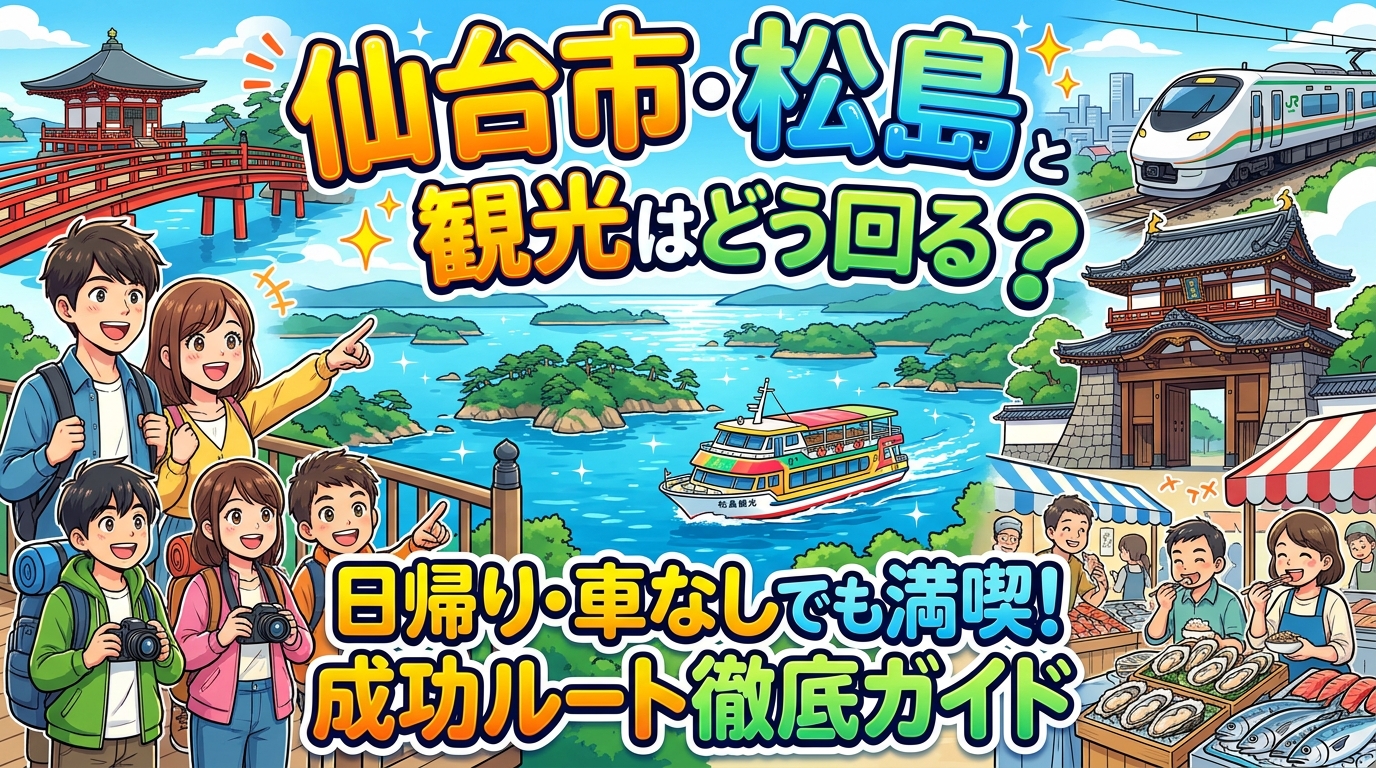 仙台市 松島 観光はどう回る?