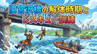 旧宮沢橋の解体時期とレスキュー訓練の理由は？お別れイベントの日程も徹底解説