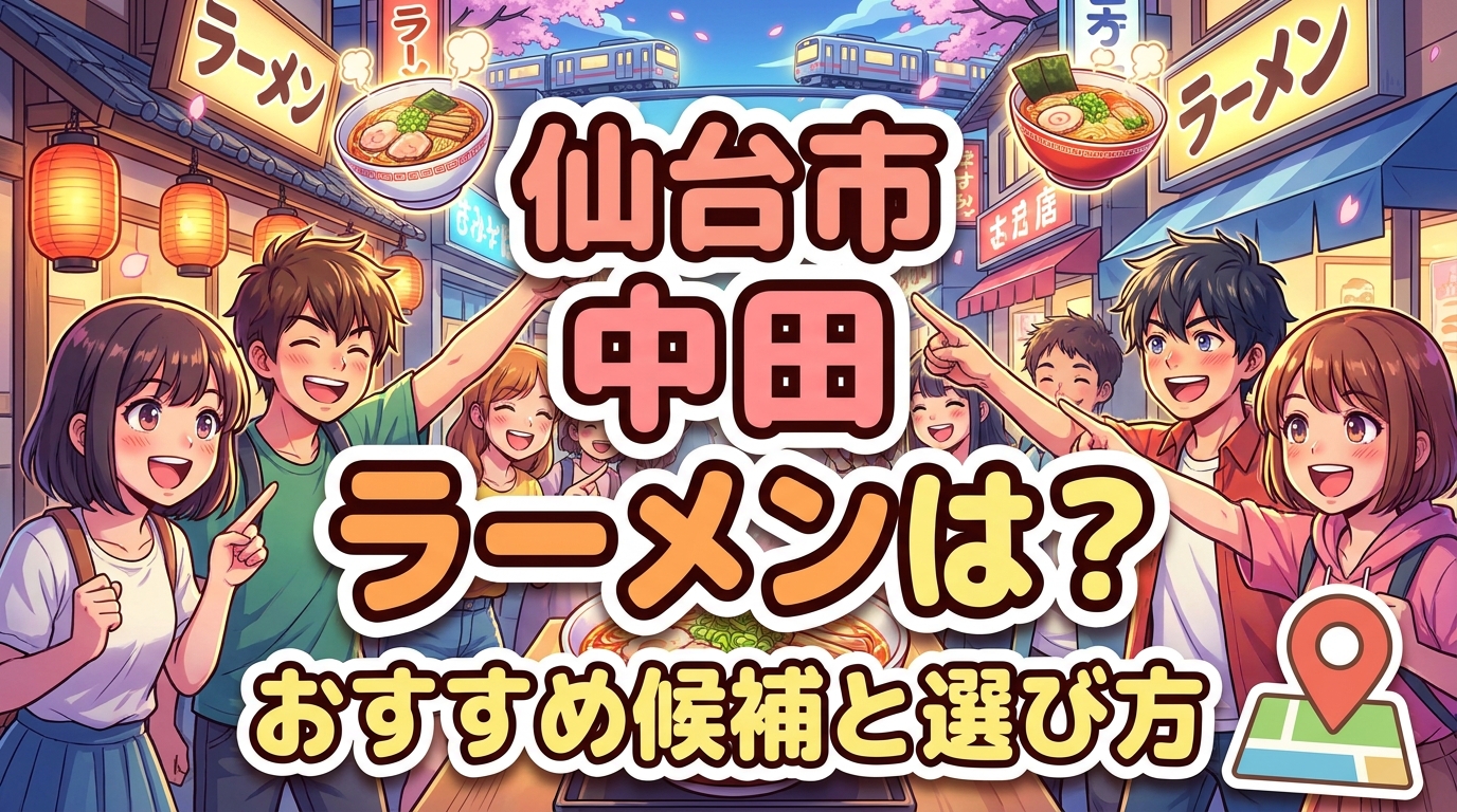 仙台市 中田 ラーメンは？