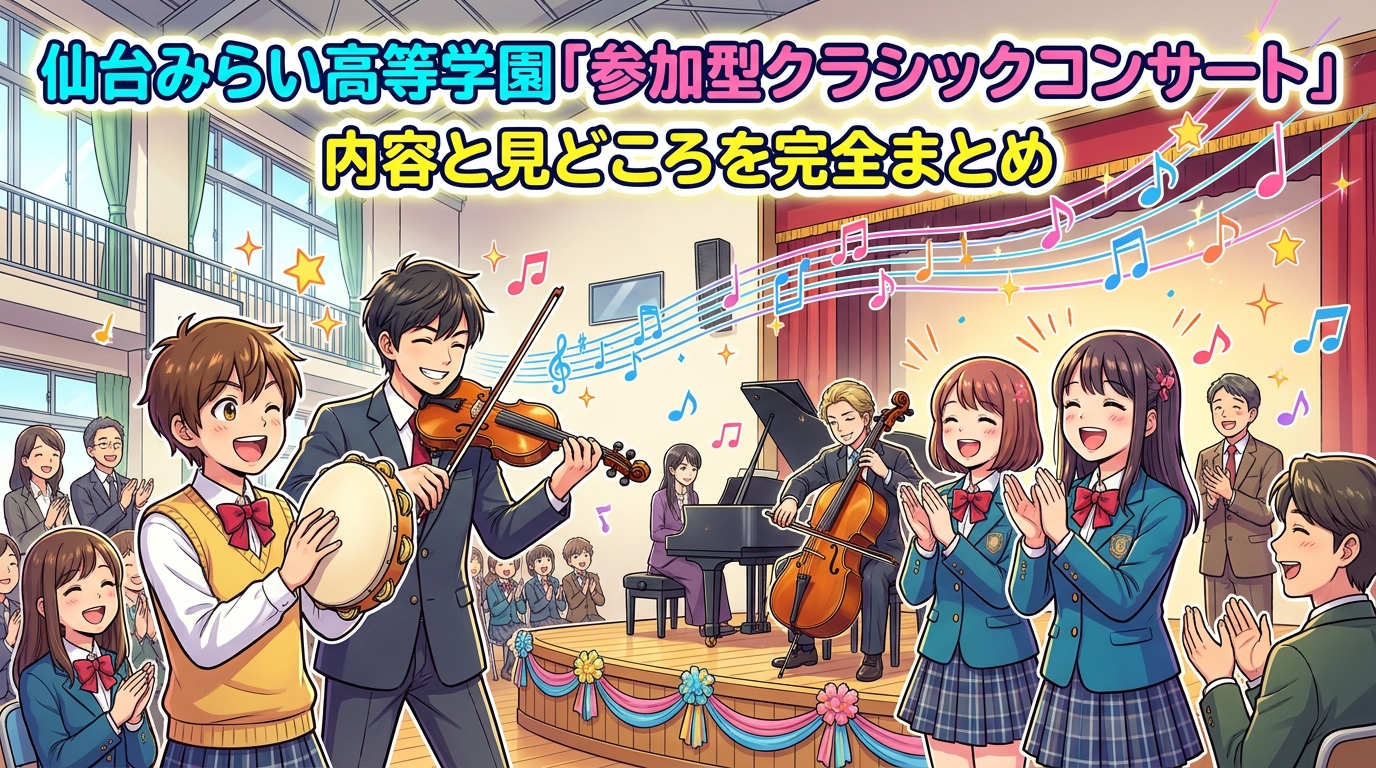 仙台みらい高等学園「参加型クラシックコンサート」の内容と見どころを完全まとめ