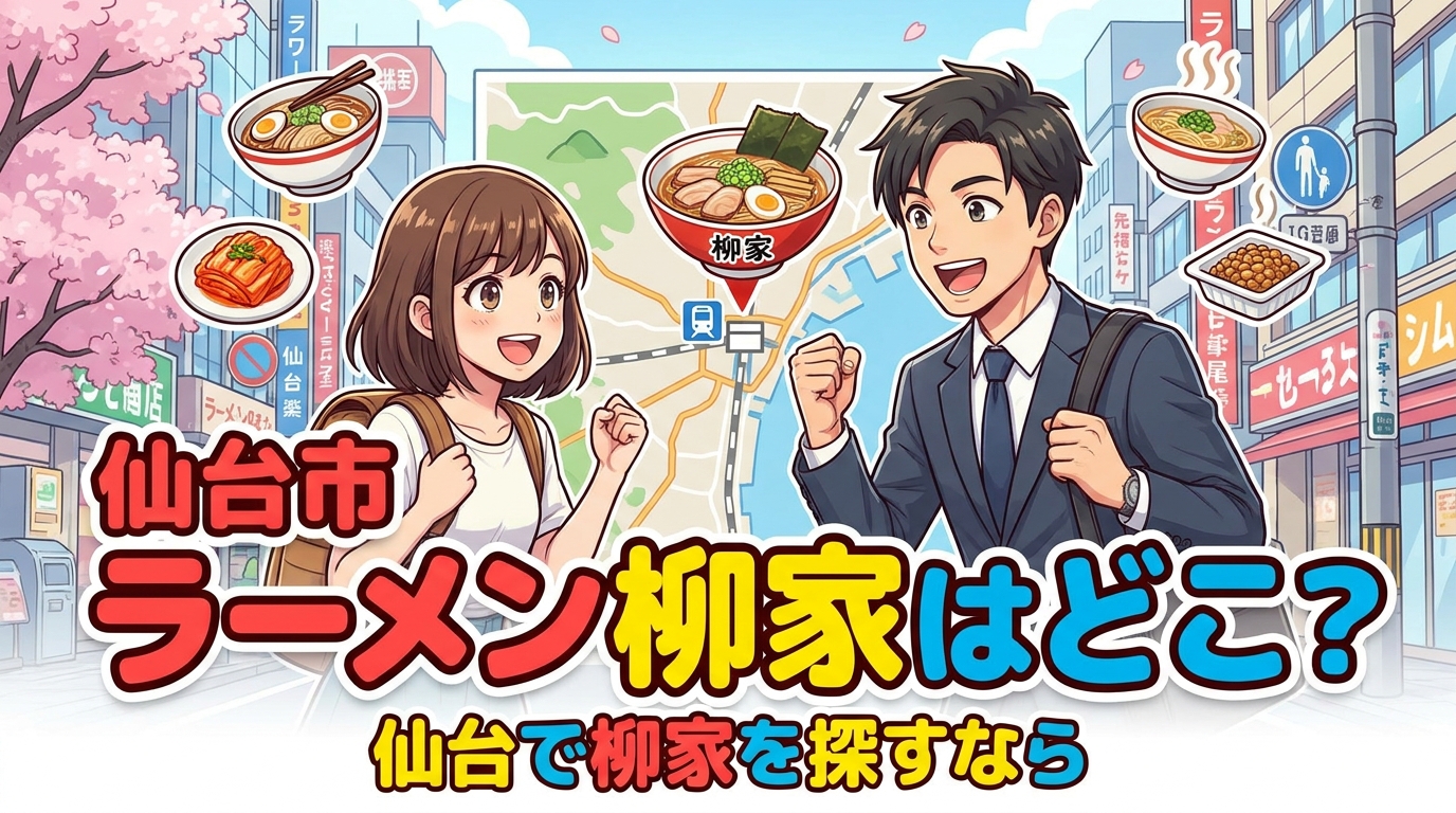 仙台市 ラーメン 柳家はどこ?