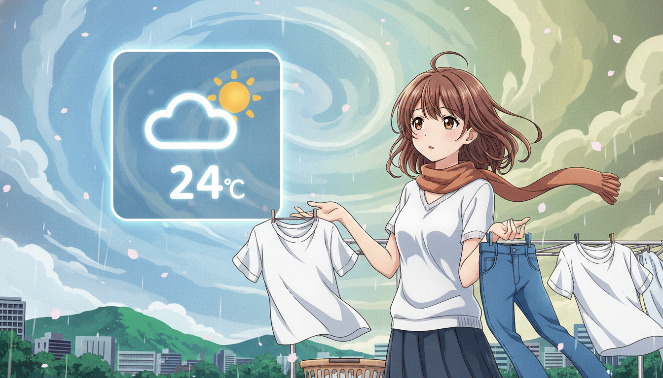 最高気温24℃でも服装選びに迷う本当の理由