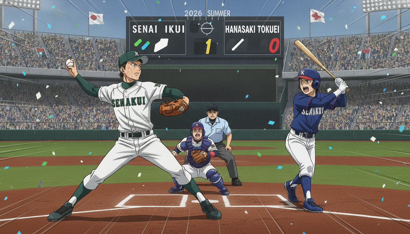 2026年夏の甲子園！仙台育英が花咲徳栄を1-0で撃破