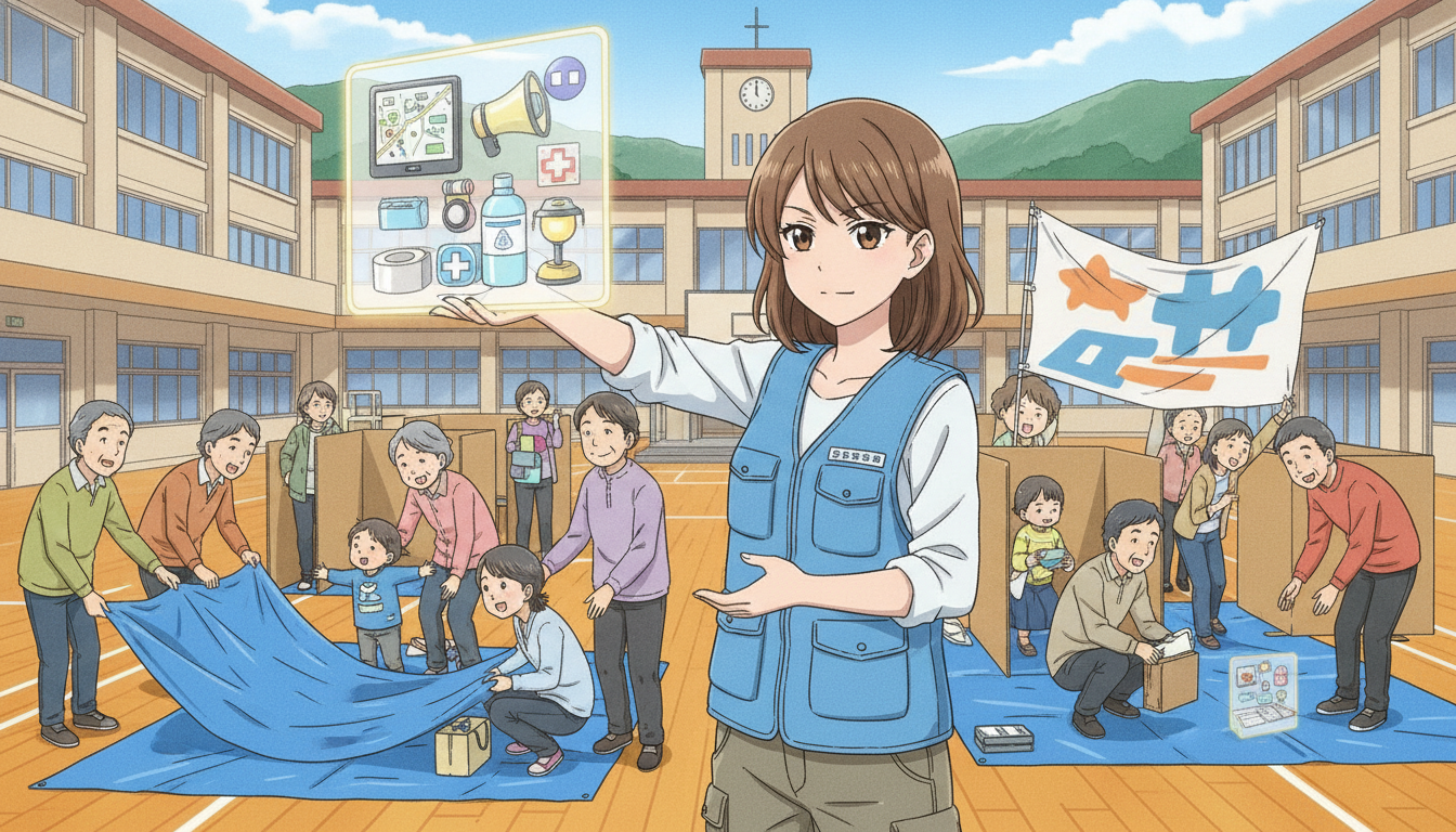 中條めぐみさんが進める地域主導の避難所開設の仕組み